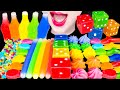 ASMR RAINBOW DESSERTS KOHAKUTO NIK-L-NIP WAX BOTTLE 닉클립 주사위 DICE CANDY MUKBANG 먹방