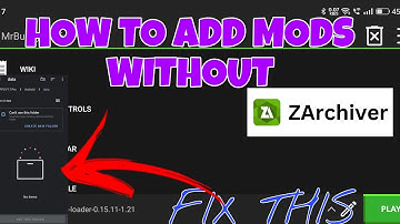 HOW TO ADD MODS WITHOUT ZARCHIVER can