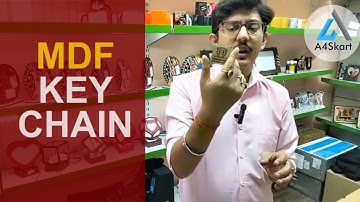 MDF Key Chain Marking Process l चाभी के छल्ले को कैसे प्रिंट करें