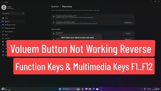 Volume Button Not Working Reverse Function Keys And Multimedia Keys F1 ... F12