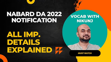 NABARD Development Assistant Detailed Notification Released- Check Details