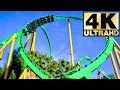 Riddler's Revenge Front Seat on Ride 4K POV Six Flags Magic Mountain