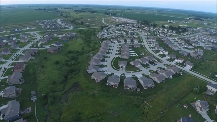 Fourmile Creek Flood at St. James Place. Ankeny, I...