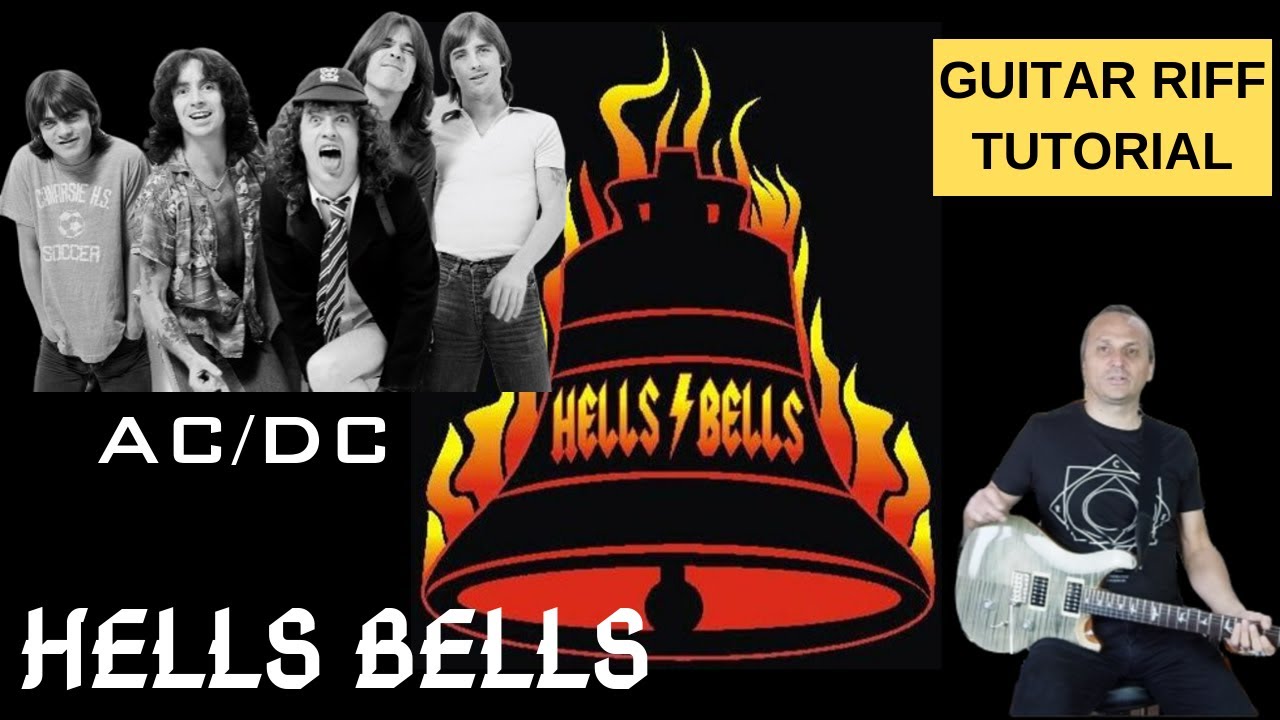 Hell's bells (AC/DC) CHITARRA RIFF TUTORIAL YouTube