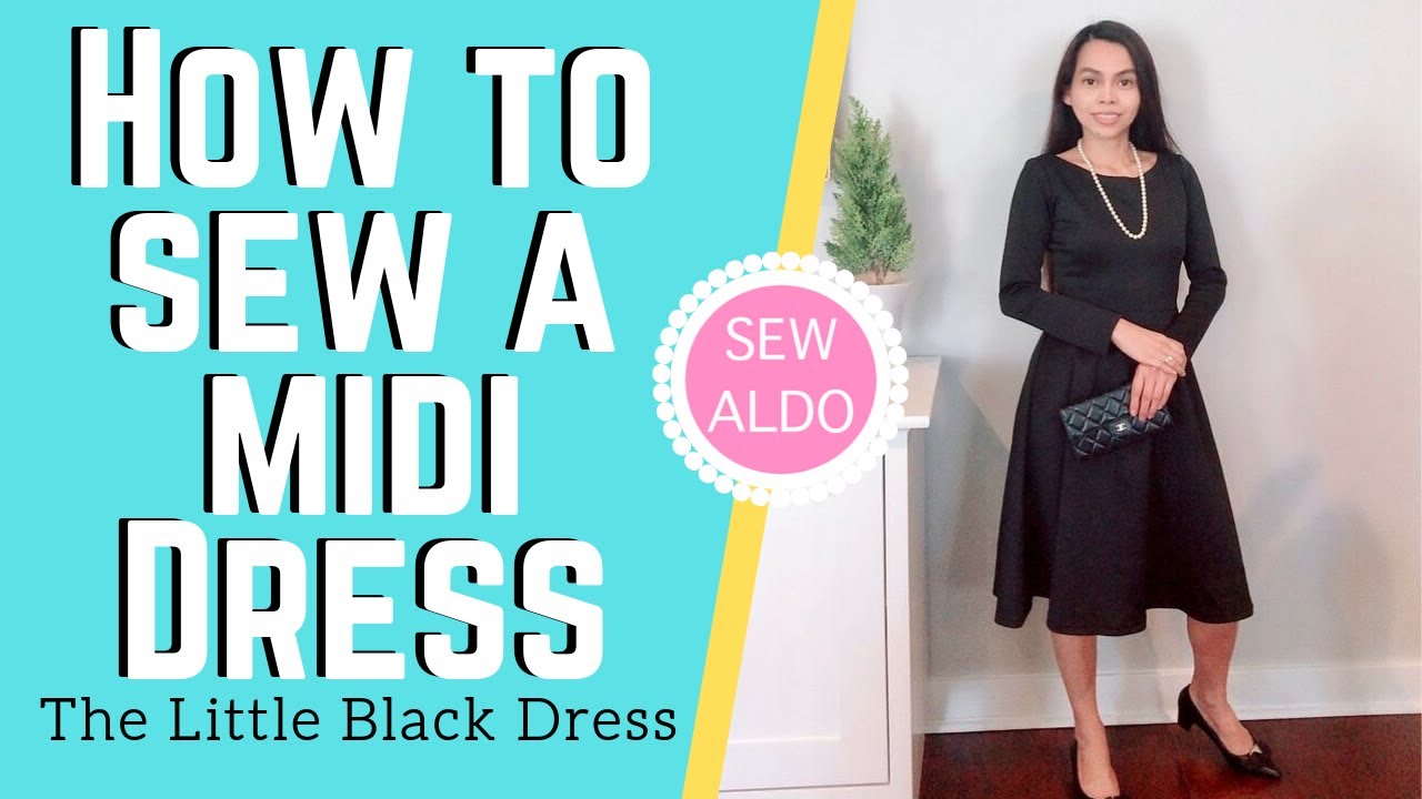 DIY Long sleeve mdi dress formal Sewing Projects SEW ALDO Dress