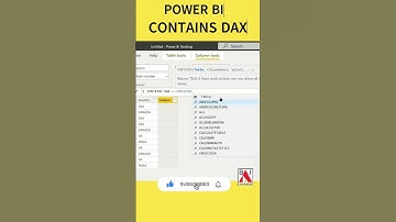 CONTAINS Power BI Dax