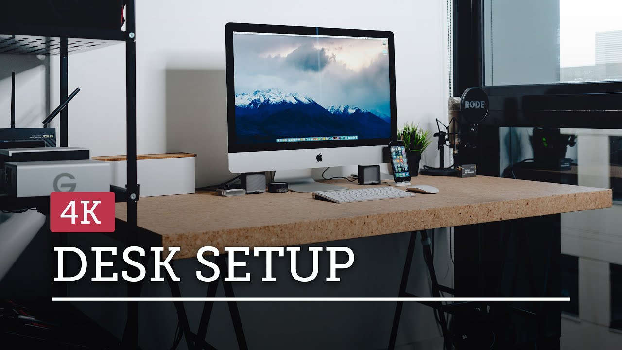 Minimal Desk Setup Tour Apple Imac 27 Youtube