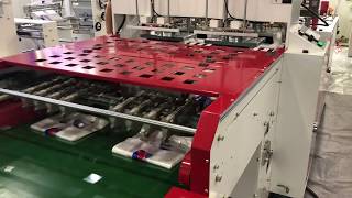 HSCG-450X2  2019 chinaplas 2 lines biodegradable plastic High Speed t shirt carry bag making machine