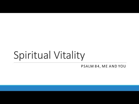 Spiritual Vitality: Me and You (ST)