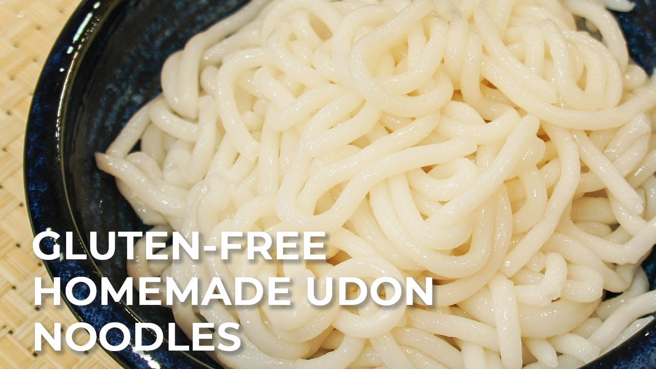 Easy Homemade Gluten Free Udon Noodles グルテンフリーうどんの作り方 Youtube