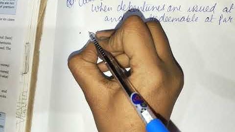 issue of debenture from redemption point of view