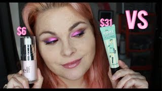 Benefit Porefessional Vs E.l.f. Poreless Face Primer Wear Test Demo