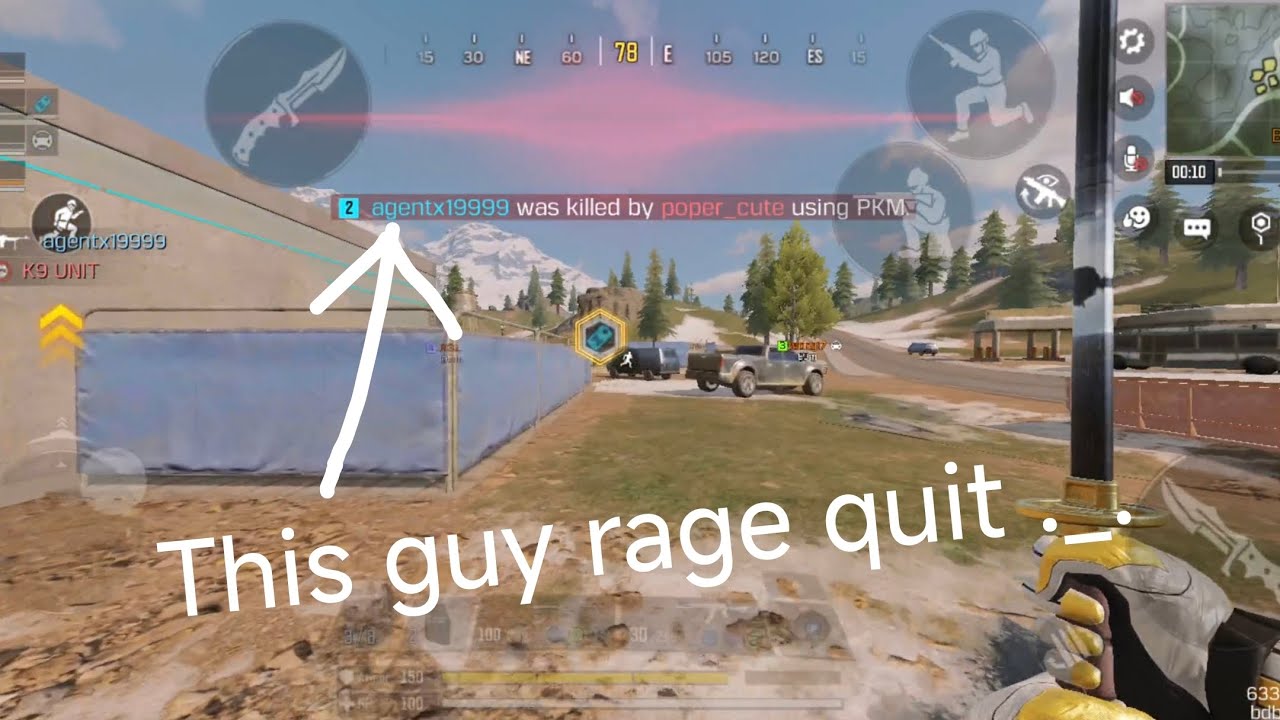 Codm Rage Gamer my teammate rage quit the game... | CODM Battle Royale FPP Gameplay ...