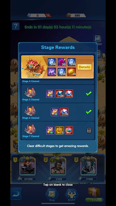 X HERO -Valiant Trial-Stage 7 Clear 😎BỐSS Chief Enemy 🔥✅ #xhero #heromyth #shorts #epicheros