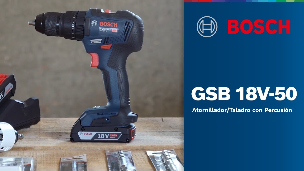 UNBOXING Taladro Inalámbrico Bosch GSR 18V-50 y prueba 