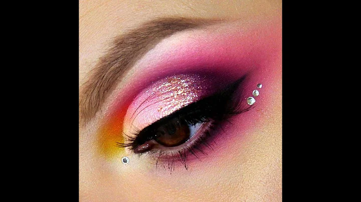 Colorful Make up with Carnival XL Palette Sara Cor...
