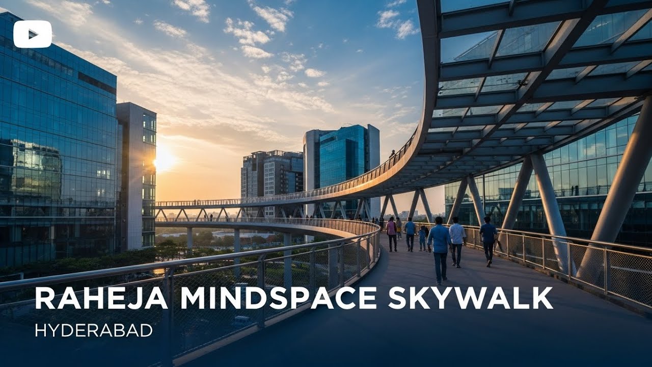 Raheja Mindspace Hyderabad || Skywalk Night view || Hitech city
