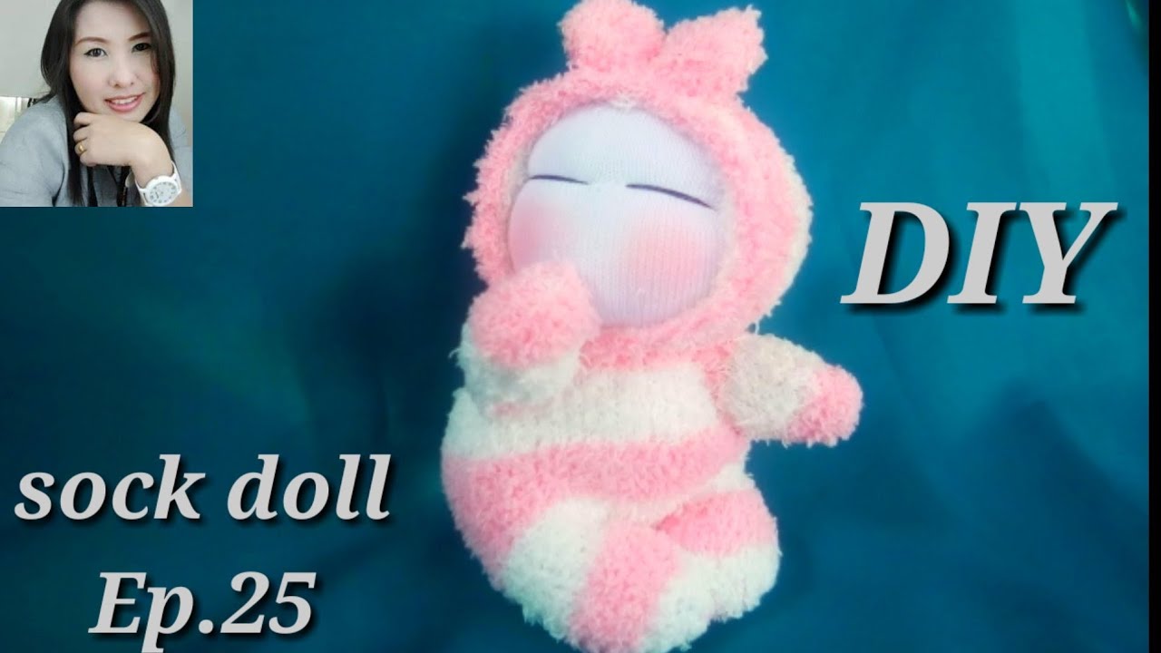 ตุ๊กตาถุงเท้าEp.25 how to make sock doll