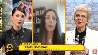 Follow us! - Irina Petrea, psiholog, despre comportamentul agresiv al elevilor!