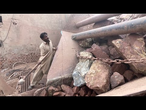 "Huge Rocks Crushing Process. Super Satisfying Stone Crushing Process by Jaw Crusher #rockcrusher"