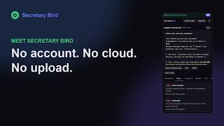 On-Device AI Assist: No Cloud Sync with Secretary Bird