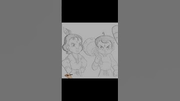 Chhota Bheem and Krishna drawing video  #drawing