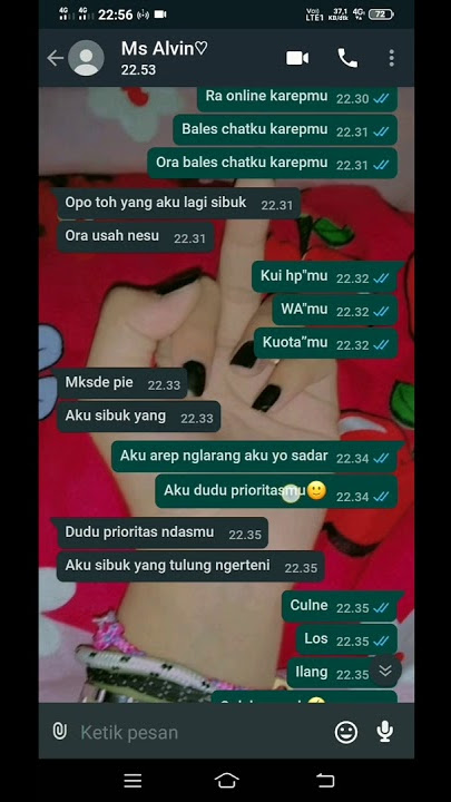 story wa CHAT WA SEDIH SEKALI