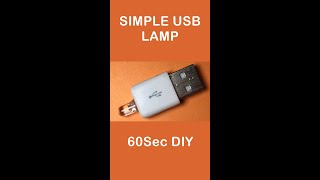 USB Lamp Simple DIY - #Shorts