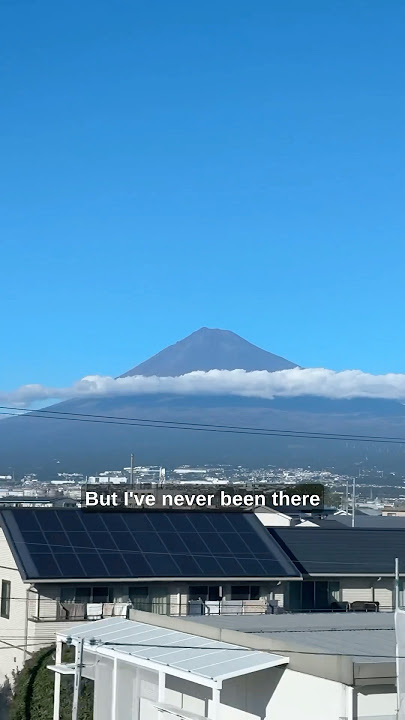 Mt. Fuji is beautiful so I ate it