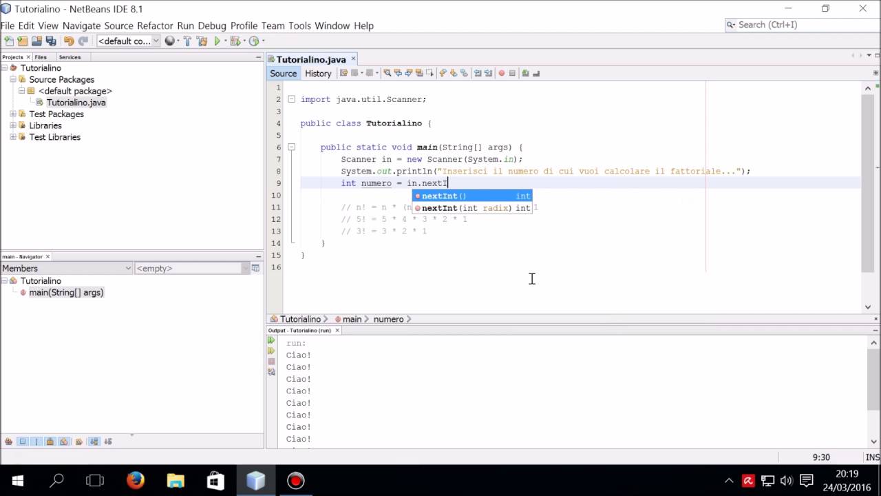 Java tutorial #15 - Cicli: for loop - YouTube