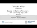 Tomasz Miller - Causal evolution of measures and continuity equation