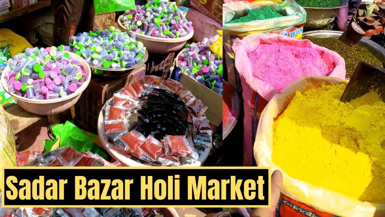 Sadar Bazar Patri Market Holi Items Shopping 2022 | Latest Patri Market Holi Collection | In Hindi