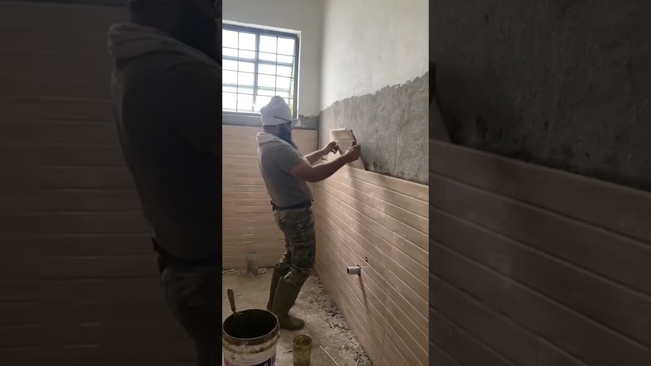 Orient Bell bathroom wall tiles with Asian Paints tile adhesive chemical