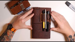 September Leather - Travellers Notebook,  One Month Of Usage