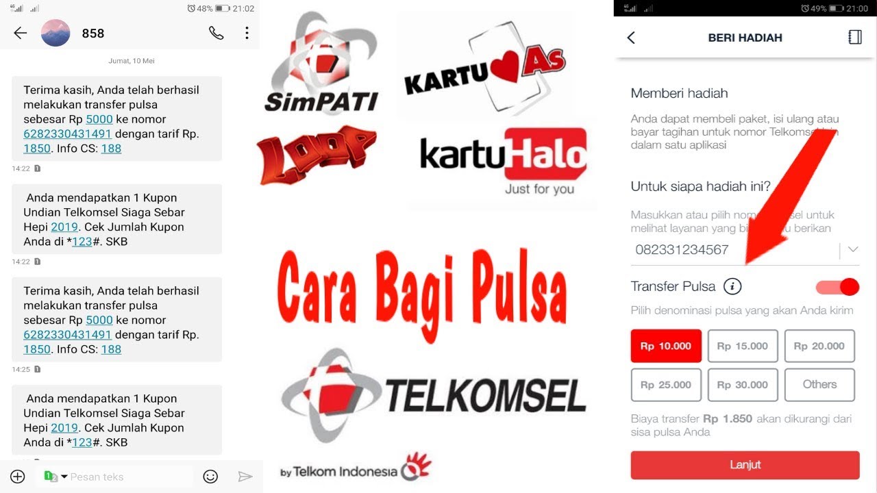 Cara Transfer Pulsa Telkomsel Simpati. 