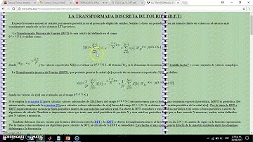 Transformada Discreta de Fourier con ciclos for