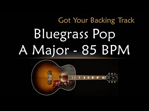 Backing Track - Bluegrass Pop in A Major - YouTube