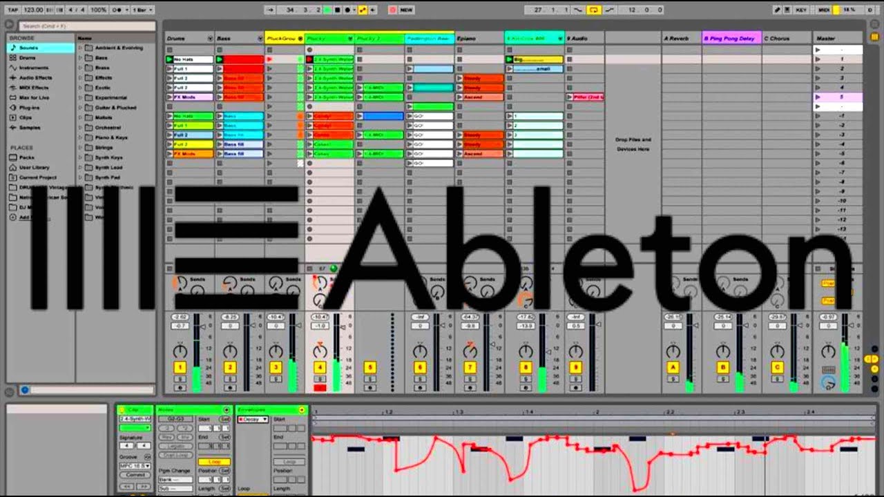 Драм машина ableton