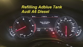 Refilling Adblue Myself Audi A6 Diesel Using 10L Adblue Bottles