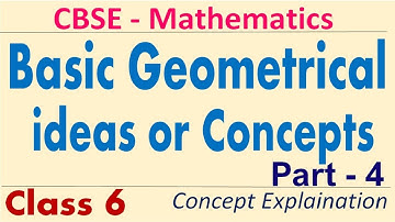 Class 6 | Basic Geometrical ideas or Concepts Part - 4 | CBSE | Mathematics