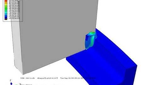 Abaqus CAE explicit turning of 20NiCrMo5 PEEQ 2