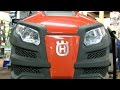 Мини трактор Husqvarna YTH224. Обзор, тест-драйв, уборка снега щеткой