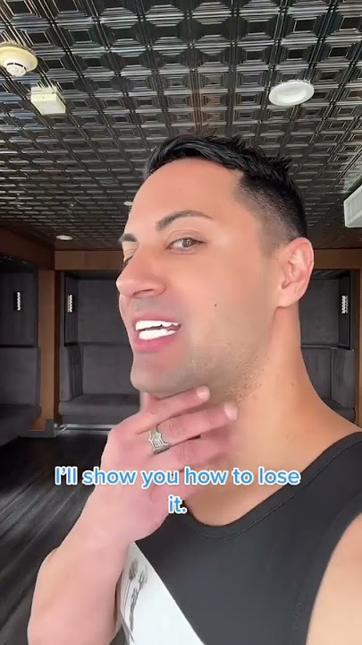 Exercise to help tone your double chin.