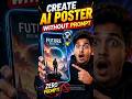 Create AI Poster without prompt #ai #shorts