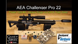 AEA Challenger Pro 22 - Slug Power Test - Backyard AirGuns - EP2