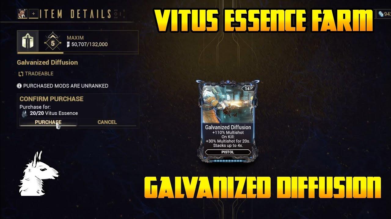 Let's Play Warframe - Galvanized Diffusion (Vitus Essence Farm