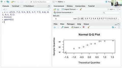 Constructing Histograms and Normal Probability (QQ) Plots in R/RStudio
