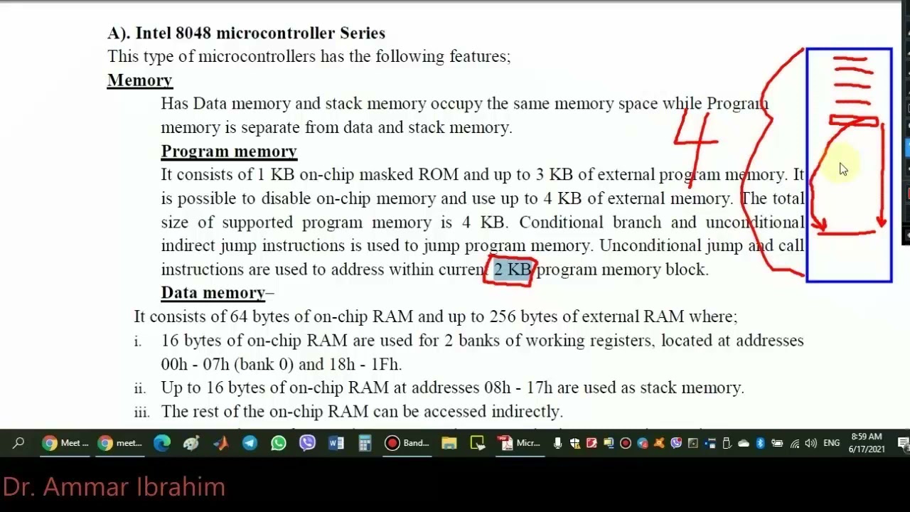 7- Microcontroller-Lecture 7, Interrupt, Registers, Addressing of 8048 microcontroller. Group A