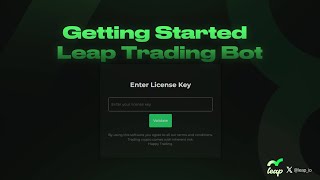 Downloading and Starting Leap for the first time