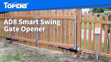 TOPENS AD8 Swing Gate Opener - Battery Powered